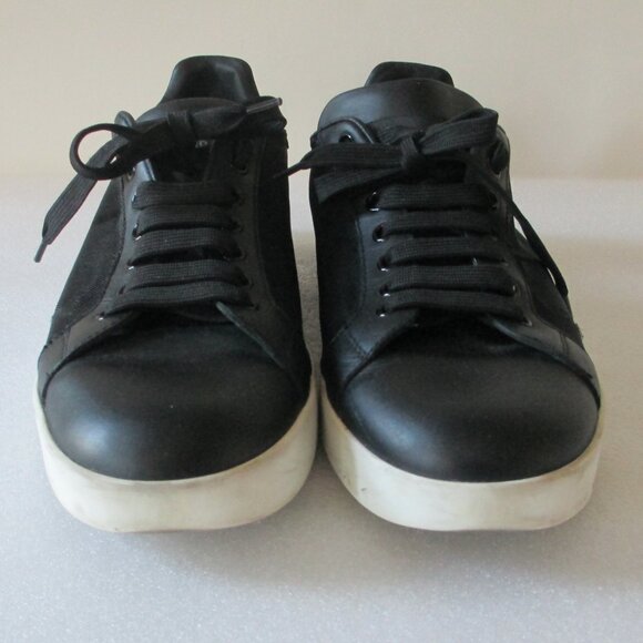 🌷DOLCE & GABBANA "PORTOFINO" SNEAKERS IN NAPPA LEATHER AND MESH - Picture 4 of 16